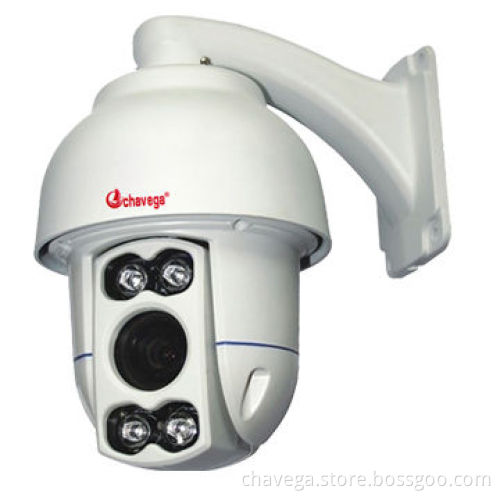 1/2.8-inch 10x Optical Zoom 480TVL Mini Outdoor High-speed PTZ Dome Camera with 50m IR Distance